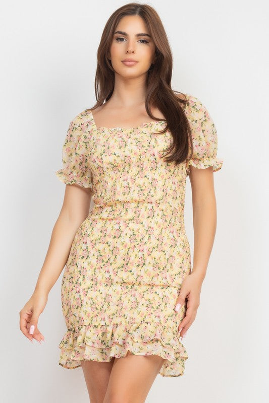 Forget Me Not Floral Mini Dress (2 Color Options)
