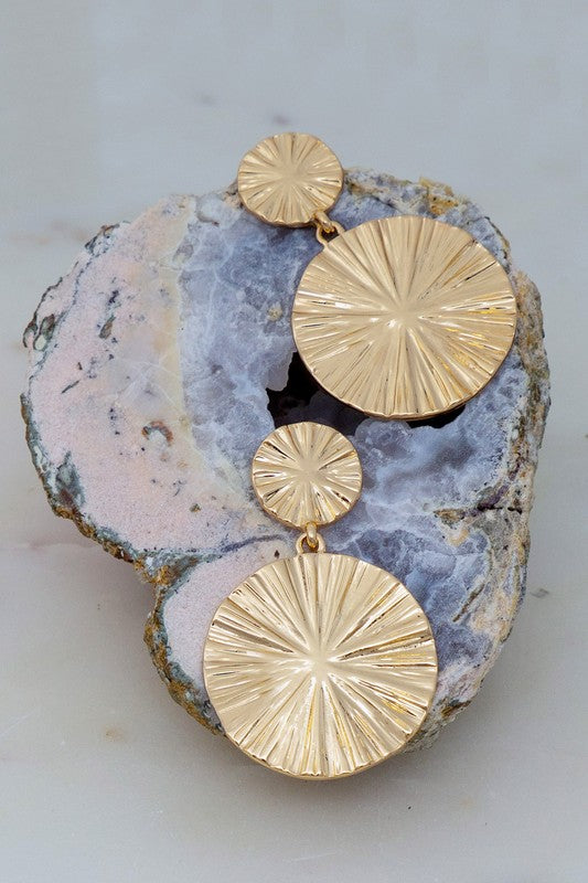 Carmel Circle Drop Earrings