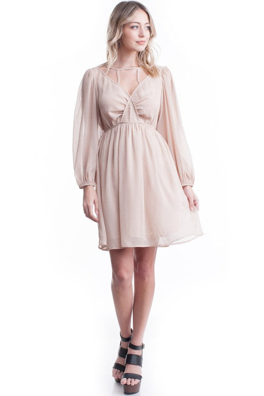 Sweetheart Baby Doll Dress (Cream)