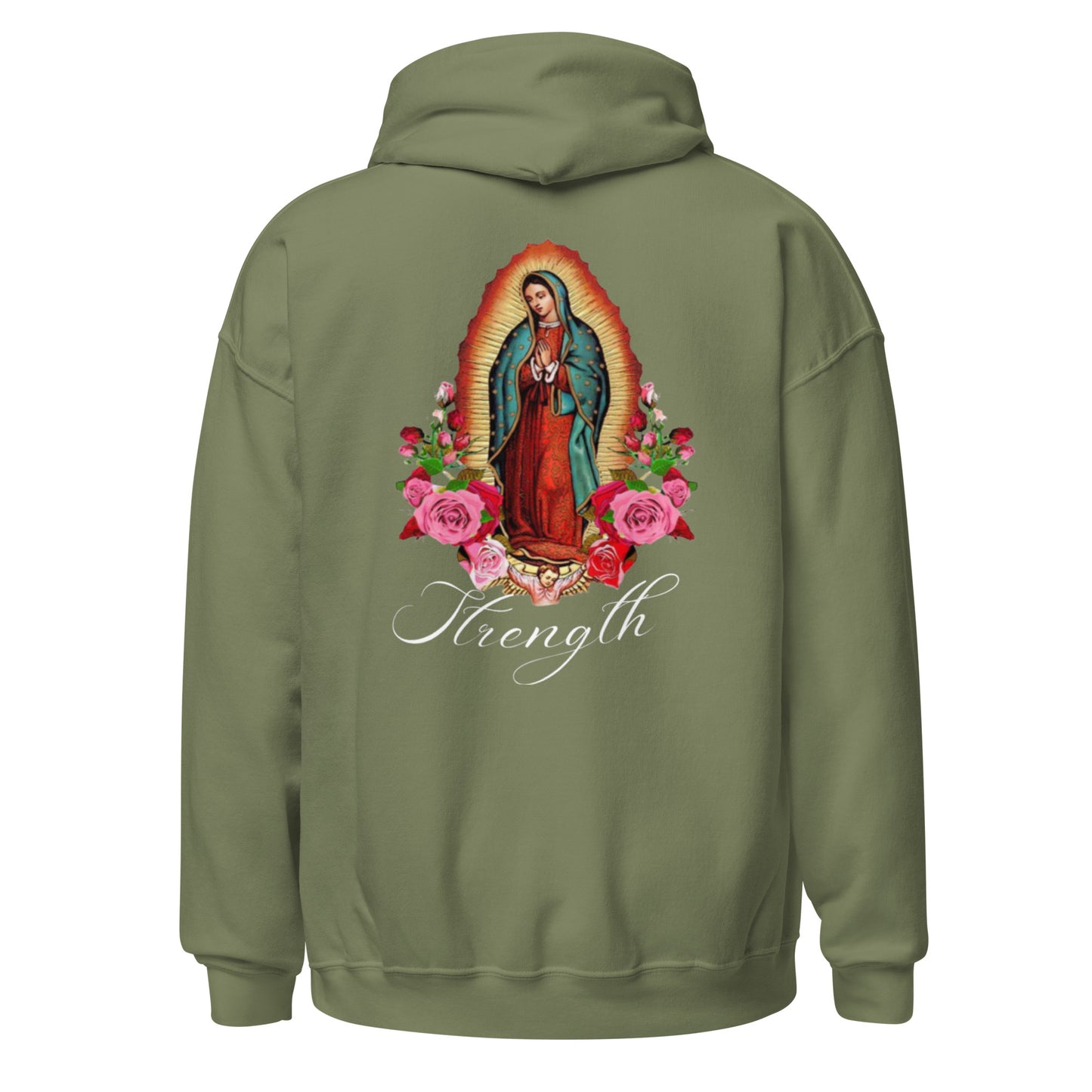 Virgin Mary Strength Unisex Hoodie