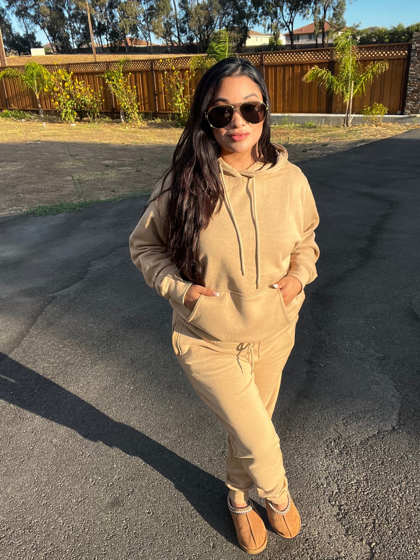 I Just Wanna Chill Fleece Hoodie Jogger Set (3 Colors)