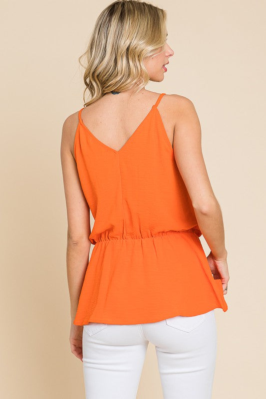 Maui Knot Detail Shirring On Waist Cami (+ Plus)