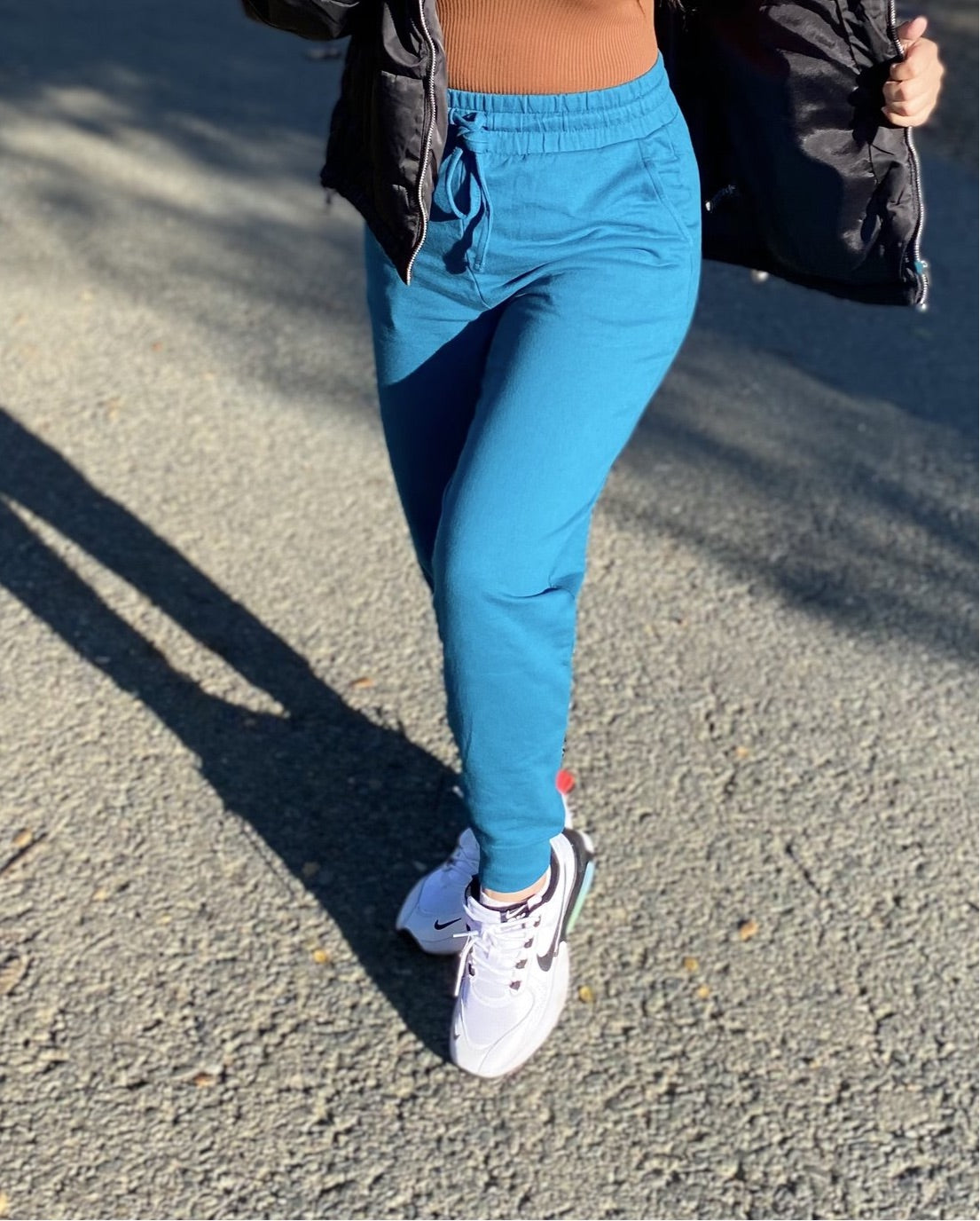 French Terry Joggers (teal)
