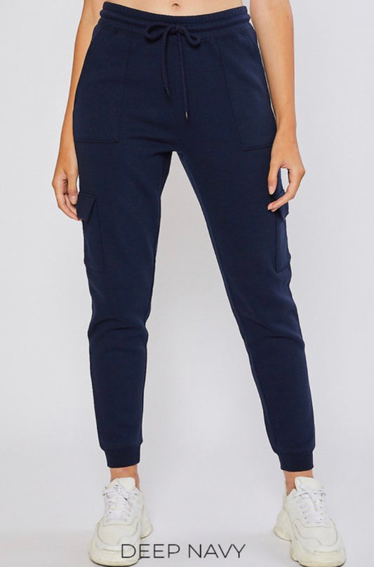 On The Go High Rise Joggers (navy blue)