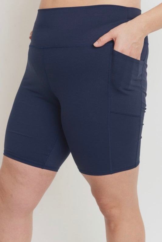 Bermuda Biker Shorts  (dark Navy)