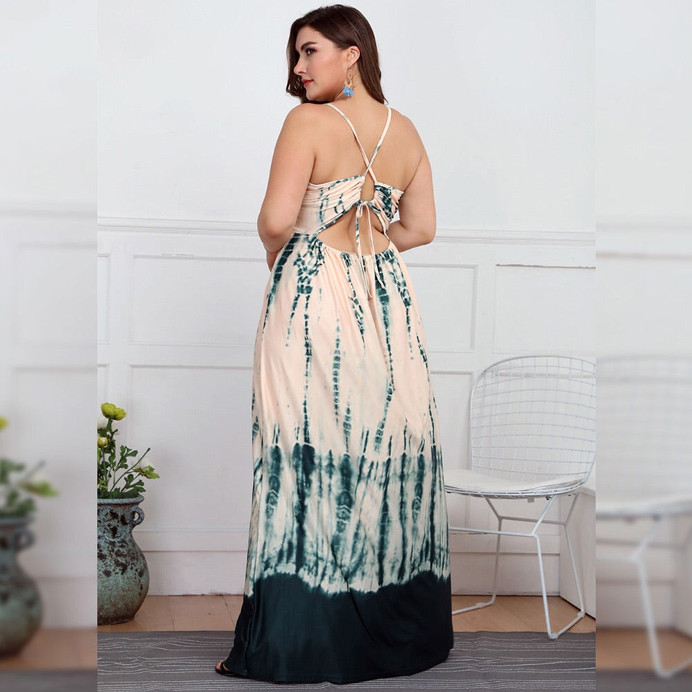 “Serena” Tye Dye Maxi Dress