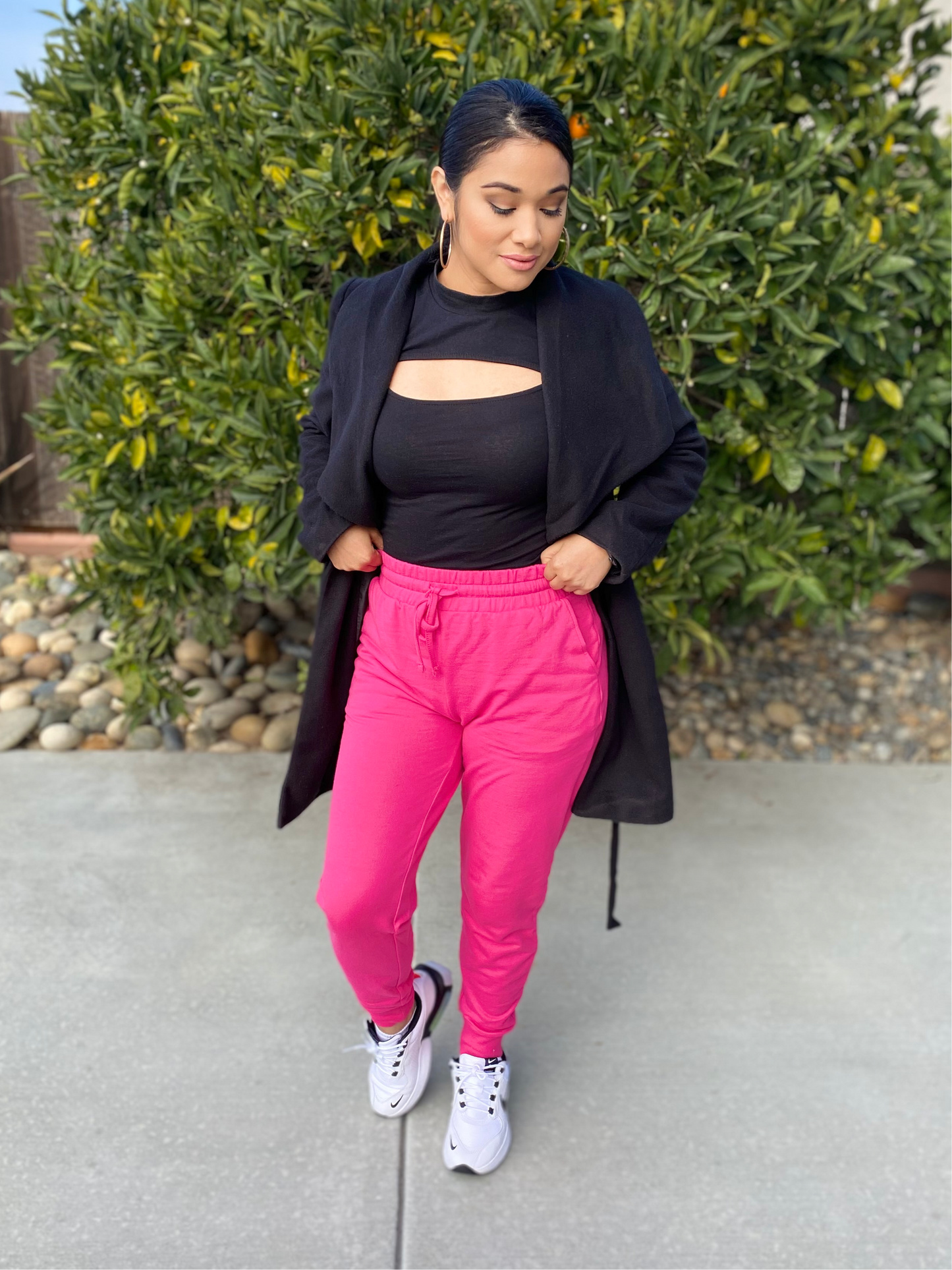 French Terry Joggers ( hot pink)