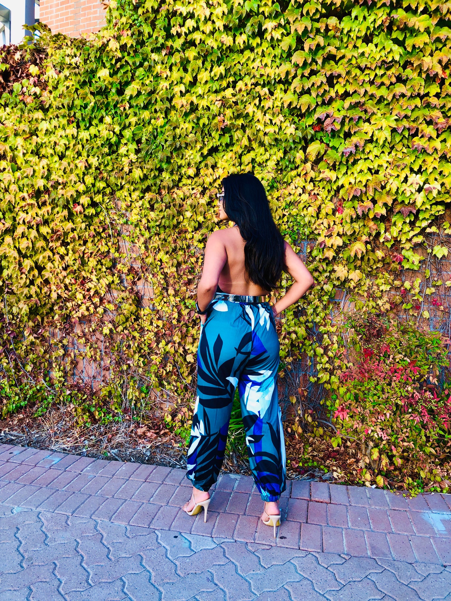 “Erica” Halter Top Backless Jumpsuit