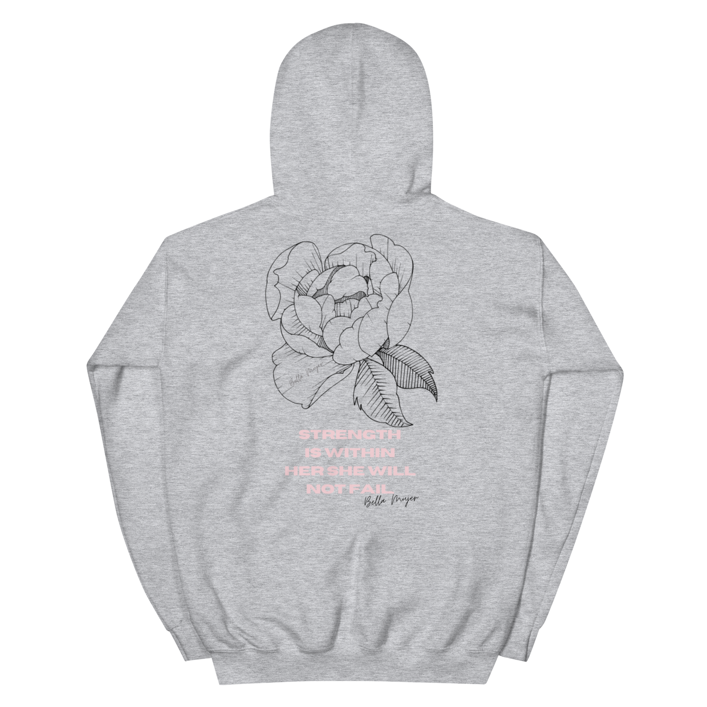 Bella Mujer Unisex Durable Cotton Hoodie (3 Color Options)